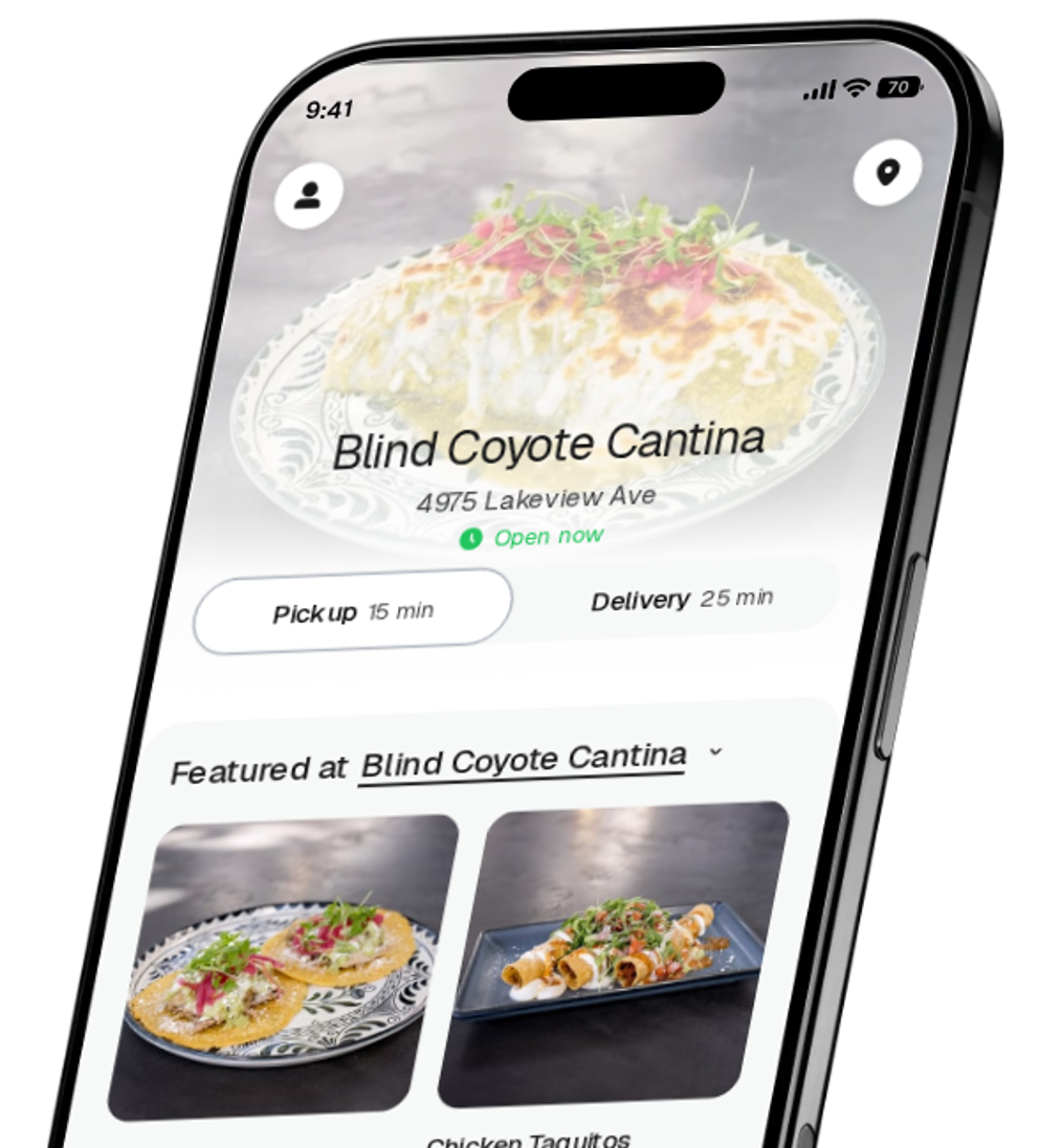 Blind Coyote Cantina app preview